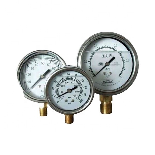 Quality Aluminium Oil Filled Biogas Nitrogen Pressure Gauge 60mm / 2.5&quot; wholesale