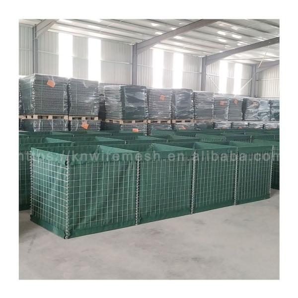 Defensive Bastion Barriers / River Protection Barriers With Green/Sand