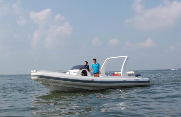 Cheap 32 Feet Orca Inflatable Boats , Hypalon Inflatable Boats With Large Sight Viewing for sale