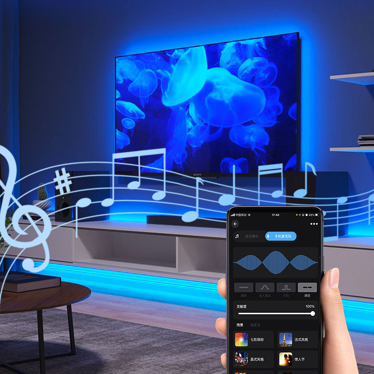 Wifi Rgbw LED Strip Smart Controller Supporting Voice Timing Switch Music