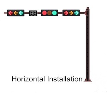Flip Door Integrated Housing 2-Aspect Body 100MM Body Road Traffic Light Part