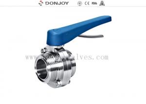 Quality Food grade stainless steel threaded sanitary butterfly valve 1 to 12 wholesale