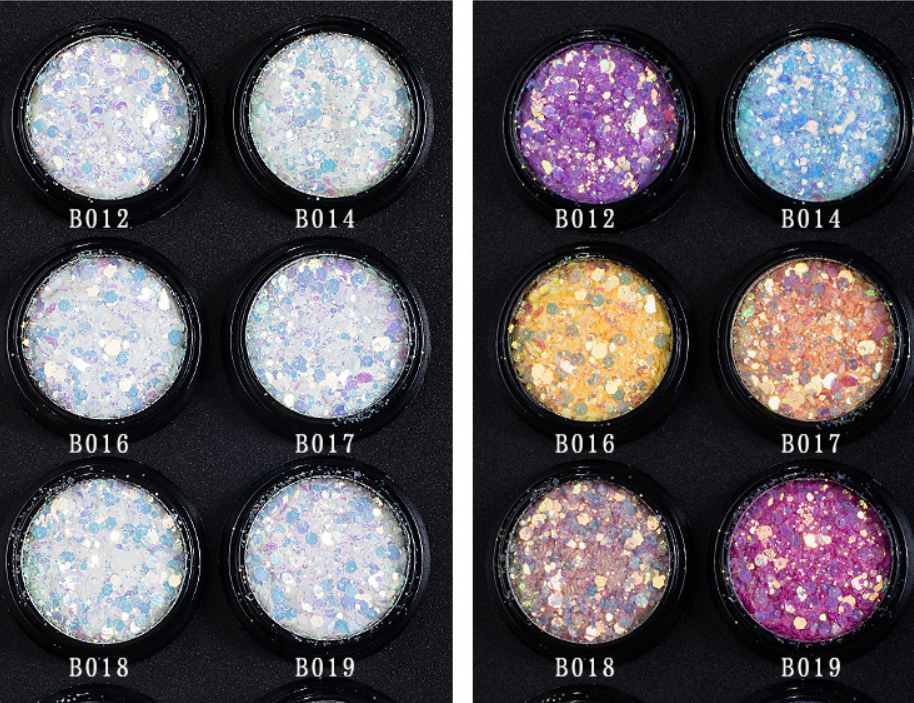 365 Colors UV Glitter Change Glitter Fine Glitter and Chunky for Year