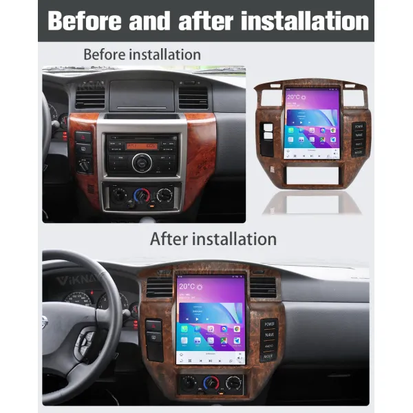 Aftermarket Touchscreen Y61 Nissan Patrol Head Unit 2004-2019 GPS For Car