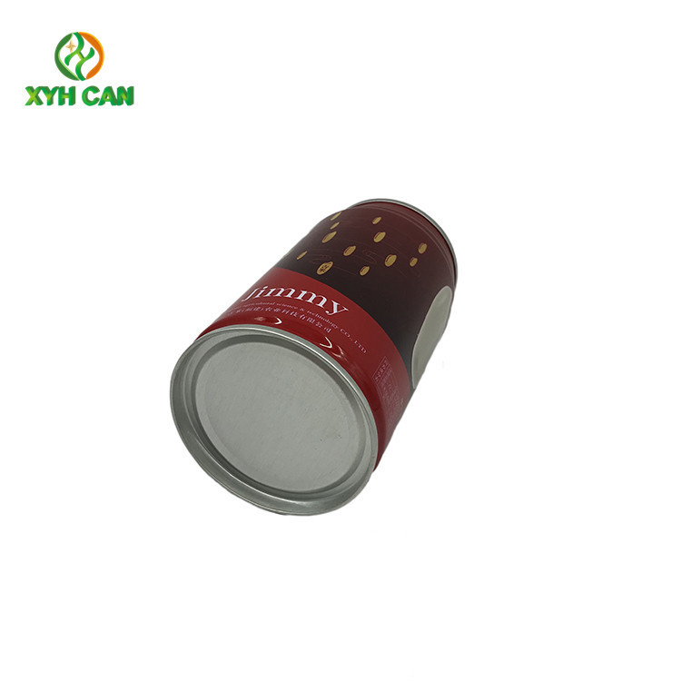 Round Tin Cans for 240ml Beverage 0.19mm Thickness CMYK Printing Custom Logo