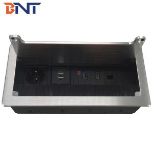 China Built in table customized flip up office furniture table top power socket on sale