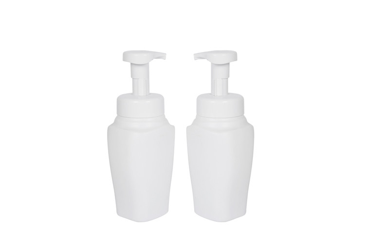 500ml HDPE Plastic Cosmetic Packaging Bottle With 3cc Output Foaming Hand Soap shampoo Pump Bottle UKF10