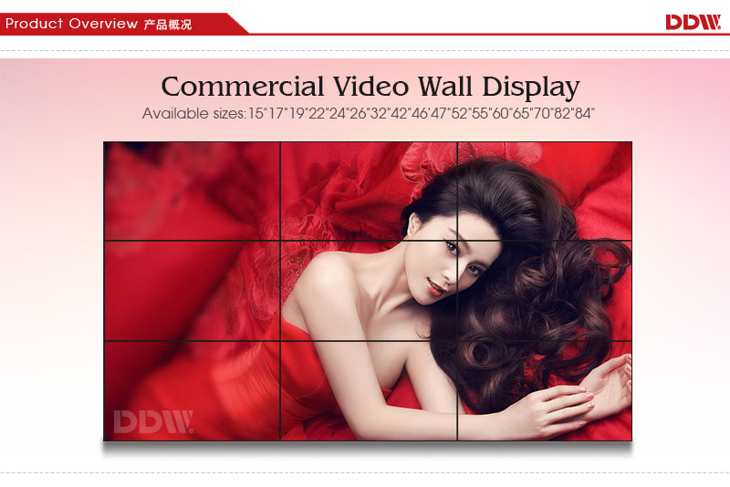 47 inch wall mount LG video wall HDMI/DVI/VGA/AV/YPBPR/IP 1920x1080 DDW-LW470DUN-TFB1