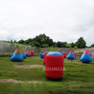 China 0.6mm PVC Tarpaulin Inflatable Paintball Bunker Airsoft Bunker Set For Shooting Games on sale