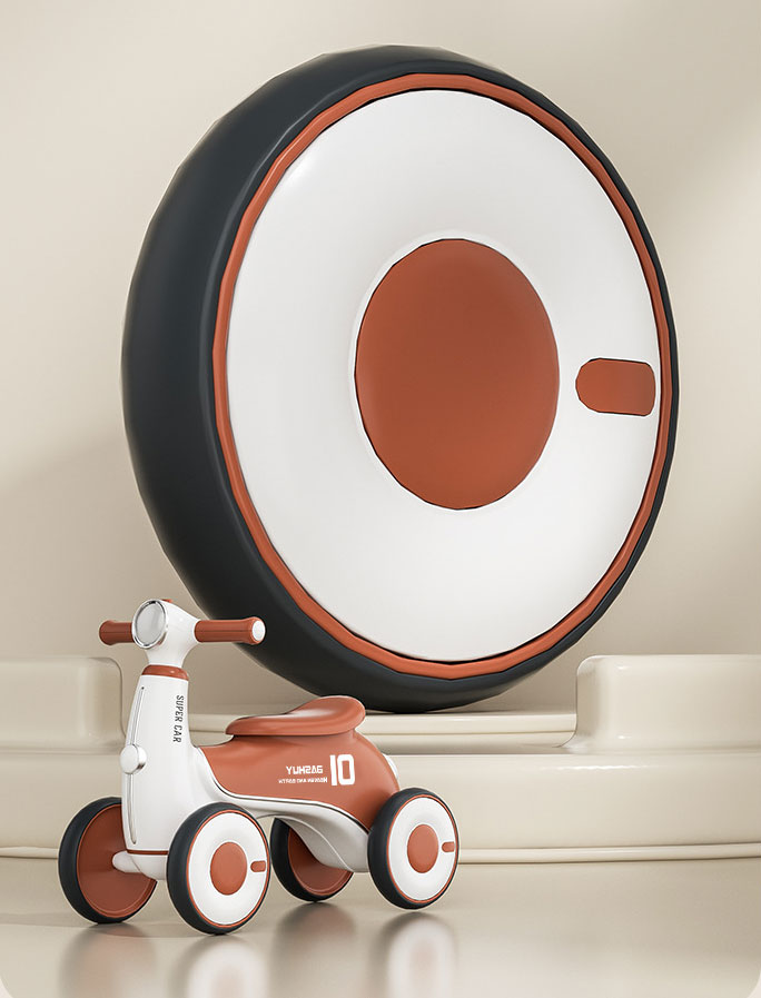 Basic Seat Type Children's Scooter Twisted Car Toy for 1-3 Year Old Baby Walking Aid