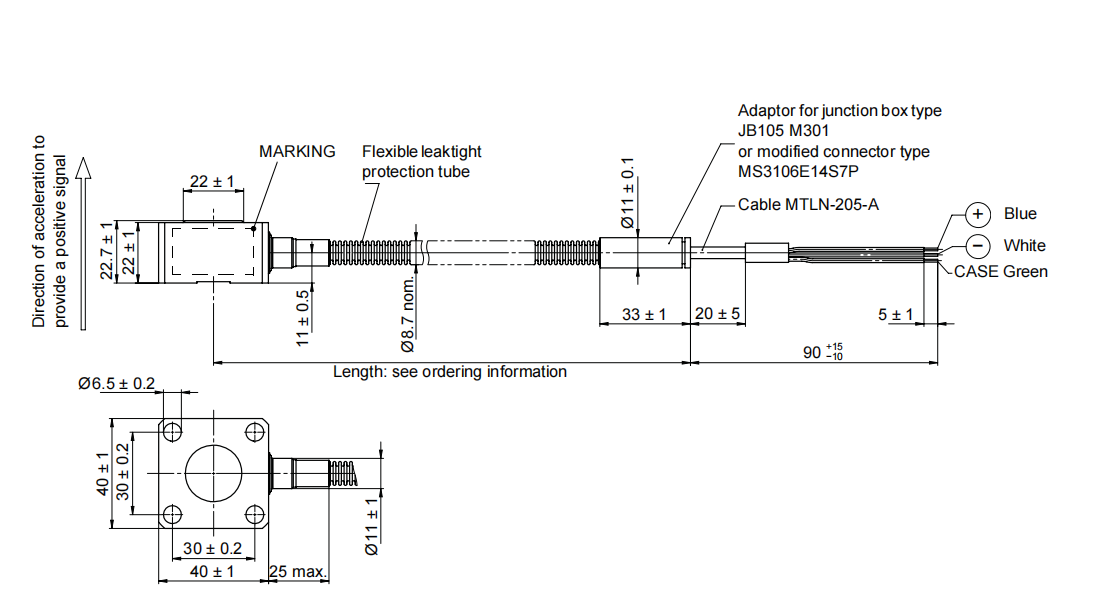 CA202 144-202-000-105 Piezoelectric Accelerometer In Stock