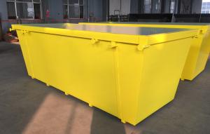 Quality OEM Yellow Metal Skip Bin 10M3 Construction Waste Bins Customized wholesale