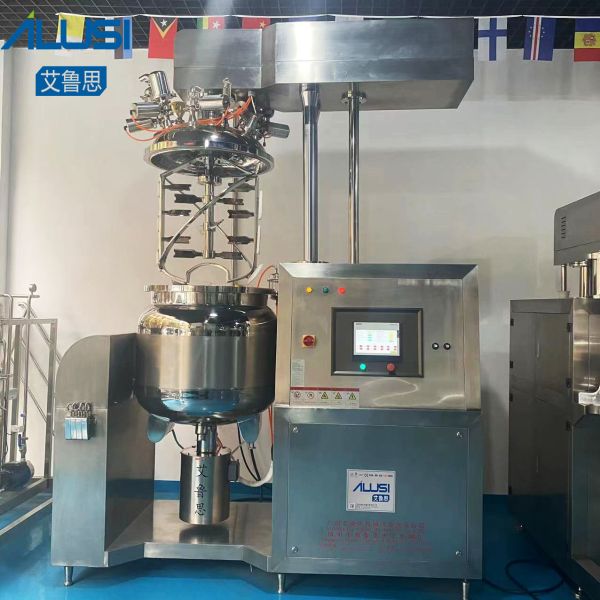 Touch Screen Vacuum Emulsifying Mixer Machine Cosmetic Cream Ointment Bottom Homogenizer