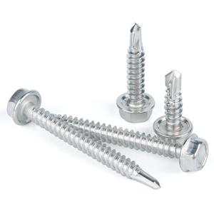 China Hexagon Flange Head Self Drilling Screws With Tapping Screw Thread on sale