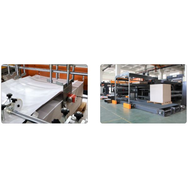 Automatic Paper Splicing and Pallet Change System High Precision Double Rotary Paper Roll Sheeting Machine