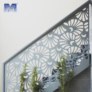 China Modern Aluminium Staircase Railing Luxury Balcony Aluminum Step Railing on sale