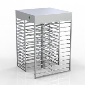 China IP54 Full Length Turnstile , RS232 Interface Dual Lane Turnstile Entry Systems on sale