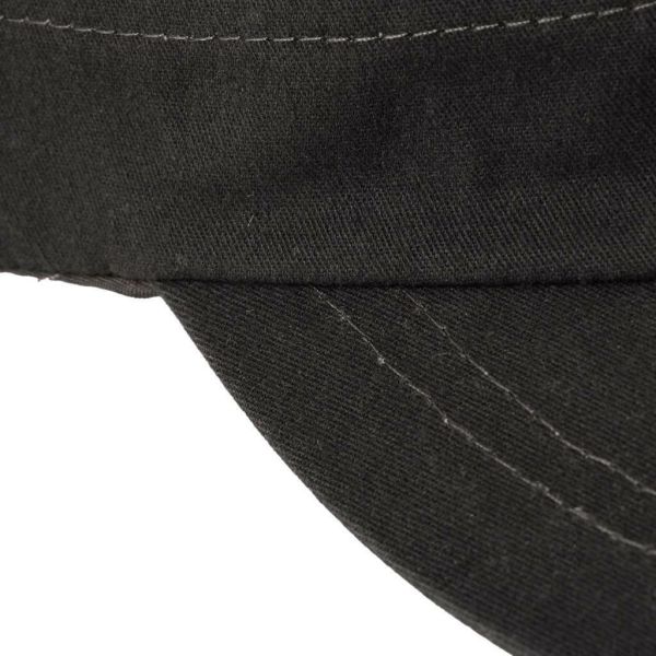 Vintage Cotton Flat Top Military Cap Solid Color Summer Autumn Spring Visor Hat