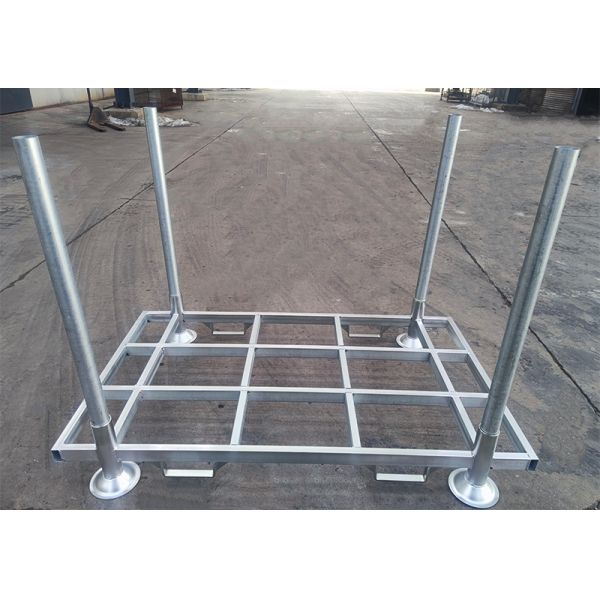 C06:Detachable Warehouse Storage Hot Dip Galvanized Steel Large Stackable Metal Steel Post Pallet Rack