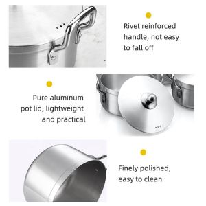 Multifunction Aluminum Cooking Cookware Pot Kitchen Ware Cookware Set Induction