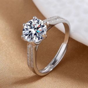 Quality Fashion Moissanite Gold Stainless Steel Ring Silver Diamond Women'S Engagement Rings wholesale