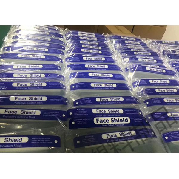Impact Resistance Protective 330*220mm Anti - Fog Face Shield