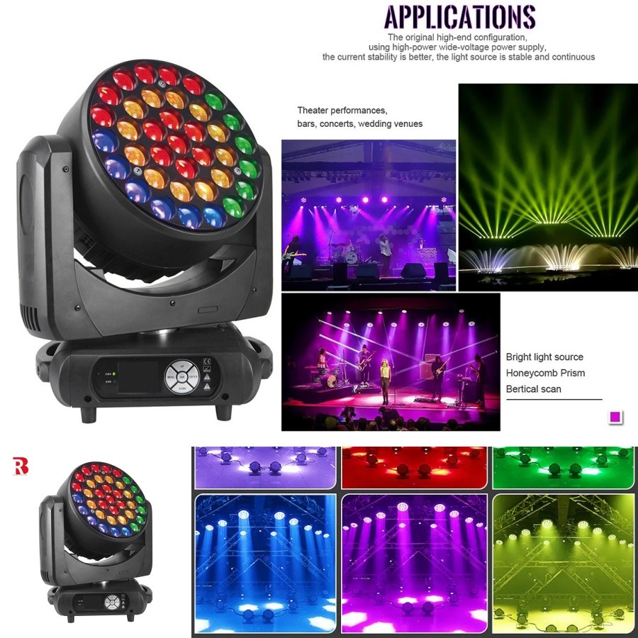 37*15W Bee Eye Moving Head Wash Light Led Stage Lights With DMX512 For DJ