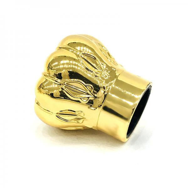 Cheap Custom Luxury Gold Color Zamak Aluminum Perfume Bottle Caps for sale