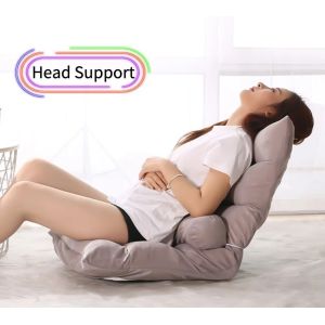 Floor Sofa Chair with Back Support,Folding lounge Recliner Video Game Jack, Couch in Living Room