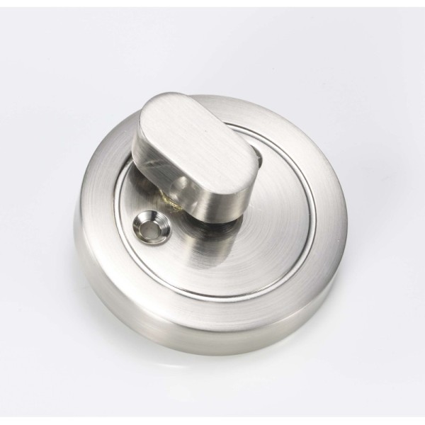 Zinc Body Brass Cylinder Circle Deadbolt Lock Satin Nickel