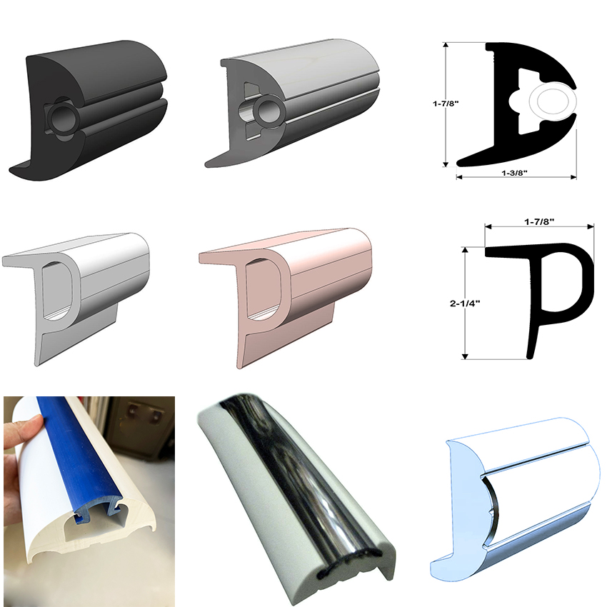 Customized P Shape Boat Dock Edge Fender Bumpers for Marine Supplies Certificate IATF