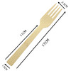 Quality 100 Nature Disposable Bamboo Wooden Cutlery Bulk Fork 17CM wholesale