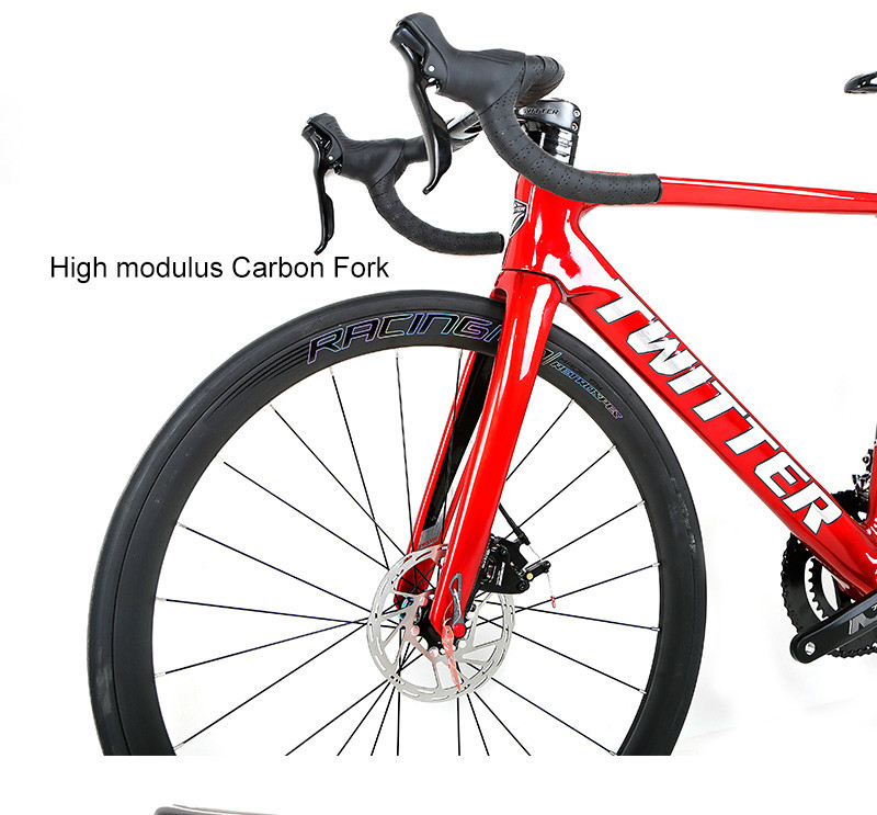 T900 High Modulus Carbon Fiber Road Bike SRAM RIVAL 22S With 50C Carbon Wheelset