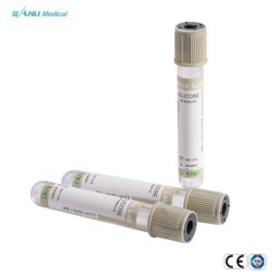 China SANLI 3ml Glucose Test Tube Sodium Fluoride Blood Sugar Sample Collection Tube on sale