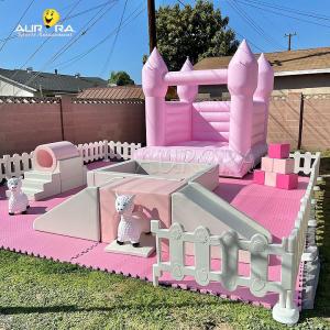 China Kids soft play equipment daycare center indoor playground equipment indoor pink on sale