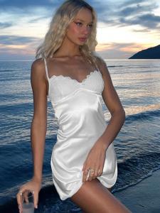 Quality Hipster White Tight Dress Sexy Womens Tight Dresses Street Lace  Halter Dress wholesale