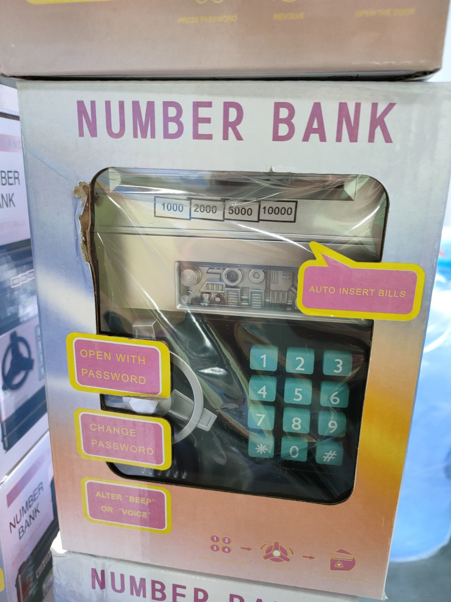 2 color Password Piggy Bank