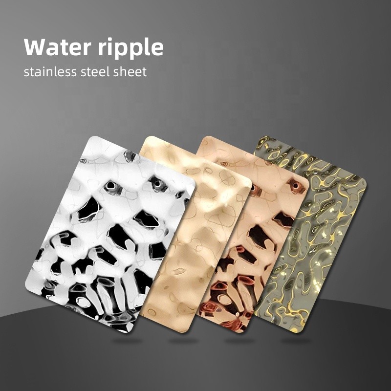 304 Stainless Steel Water Ripple Plate Ceiling Background Wall Decoration Sheet