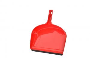 China Clip On Heavy Duty Dustpan Blue Plastic Easy Grip Rubber Edge Detailed Sweeping Debris on sale