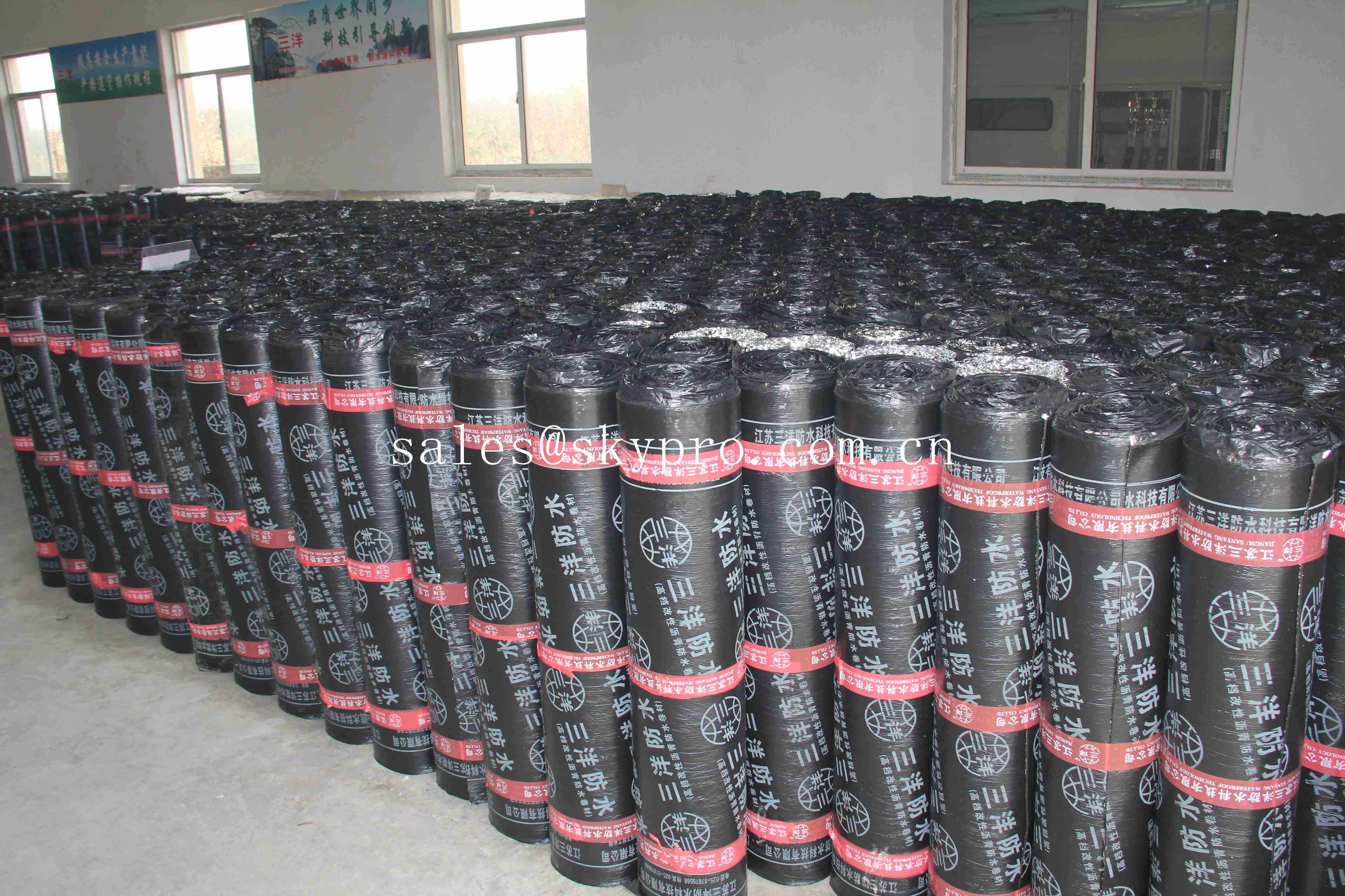 Fiberglass based SBS Modified Bitumen Waterproofing Membrane / Rubber Sheet Roll