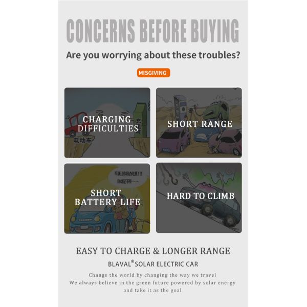 2024 Electriccar Max Range 400km Autos Electric 4 Wheel Solar Panel Car LHD Front Logo Rear Driver Position