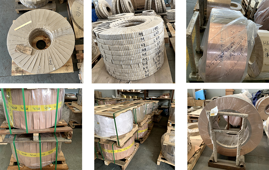 Metal Brass Copper Strip Coil Rolls Durable 100mm C10300