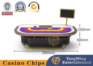 China Customized Baccarat Gambling Table Poker Game Cloth Table 9 Player on sale