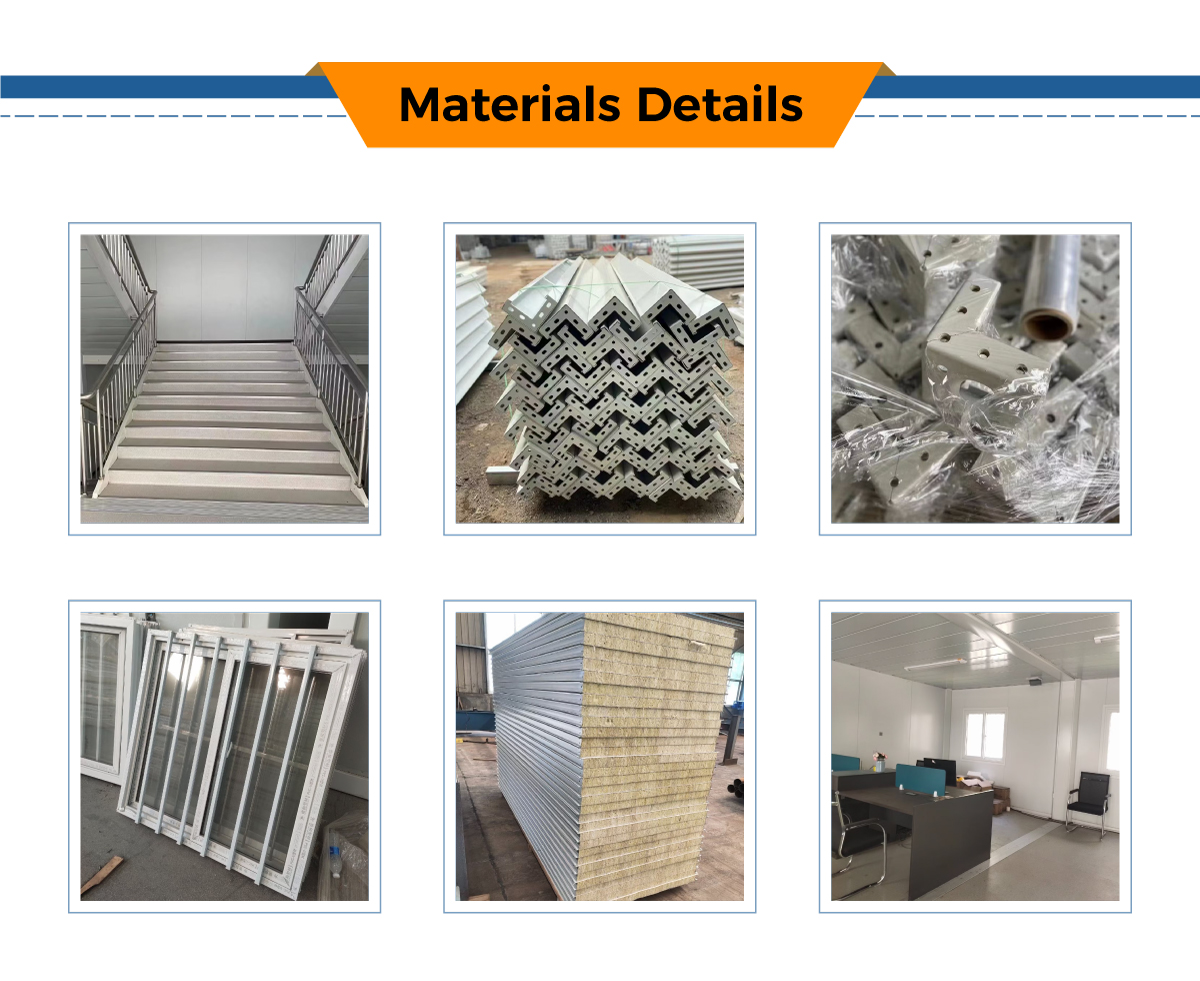 Quick Installation Galvanized Steel Structure Prefab Self Assemble Luxury Villa House for Two Story Flat Pack Container
