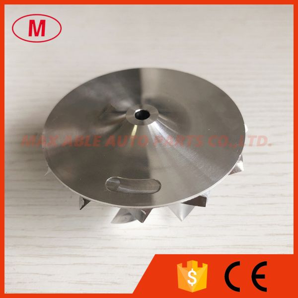 GT15-25 reverse 49.70/67.40mm 6+6 blades high performance turbo milling/aluminum 2618/billet compressor wheel