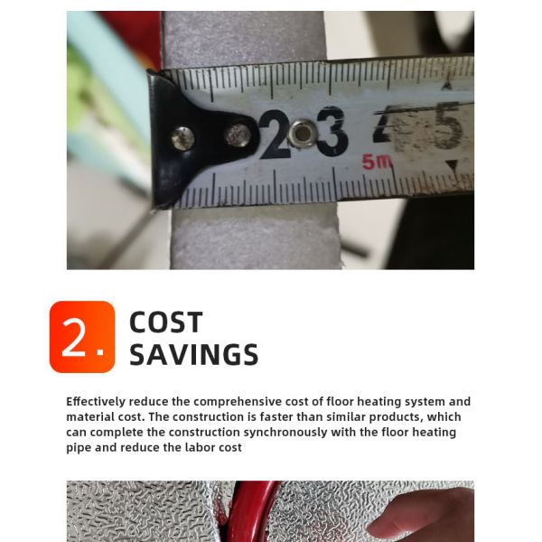 Acid Resistance XPS Core Radiant Floor Foam Board With Aluminum Foil