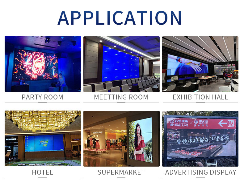 Commercial Events Free Standing Display Narrow Bezel Splicing Screens Video Wall Signage Board Control LCD Video Wall Display