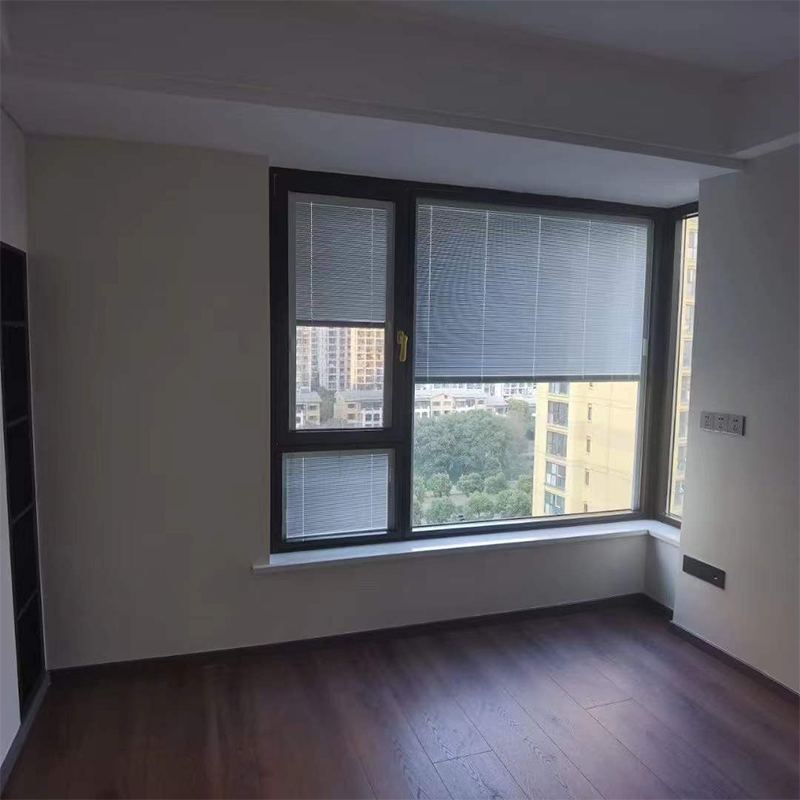 Modern Style Double Glazed Minetal Window with Integral Blinds Between Glass Panel