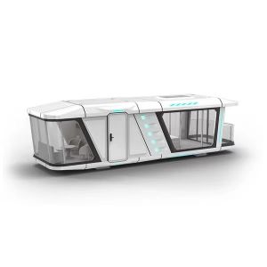 China Rock Wool Sandwich Panel Wall Luxury Capsule House for Prefab House Space Capsule Bed on sale