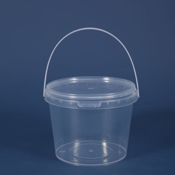 450ml-900ml Transparent Plastic Food Storage Buckets With Lids Fruit Bucket